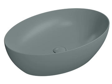 COLOR ELEMENTS 60X42 - Countertop oval ceramic washbasin by GSI ceramica - view 2